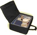 An illustration of an open briefcase represents the TUSK  usability screening kit.