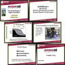 Image of PowerPoint handouts represents a variety of PowerPoint resources.