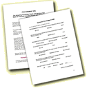 Illustration of two Word documents represents Strategies & Protocols Section of website.