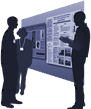 An illustration provides representation of Posters & Exhibits section of website.